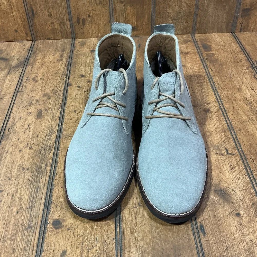 Cole Haan Ogden Stitch Driftwood Suede Chukka Boots Shoes Size 9.5 M C23872